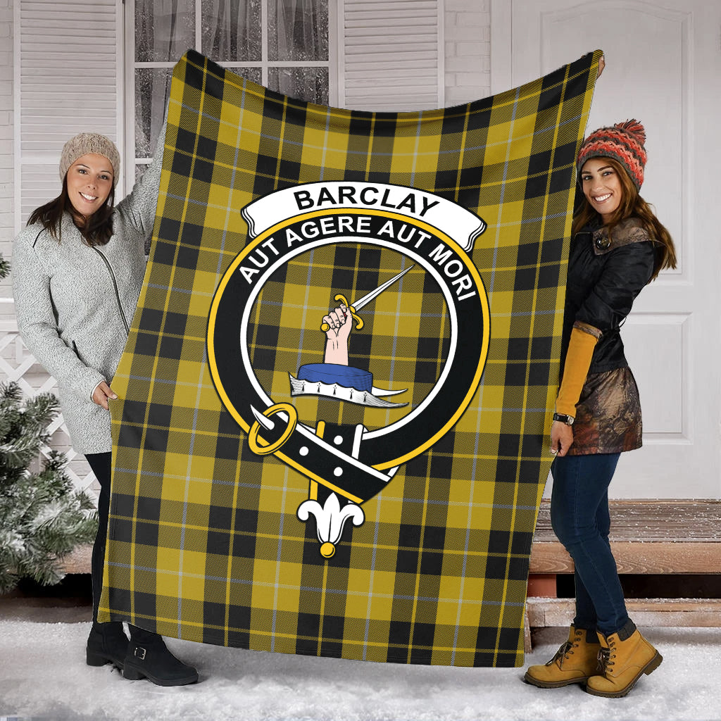 Barclay Dress Tartan Blanket with Family Crest - Tartan Vibes Clothing