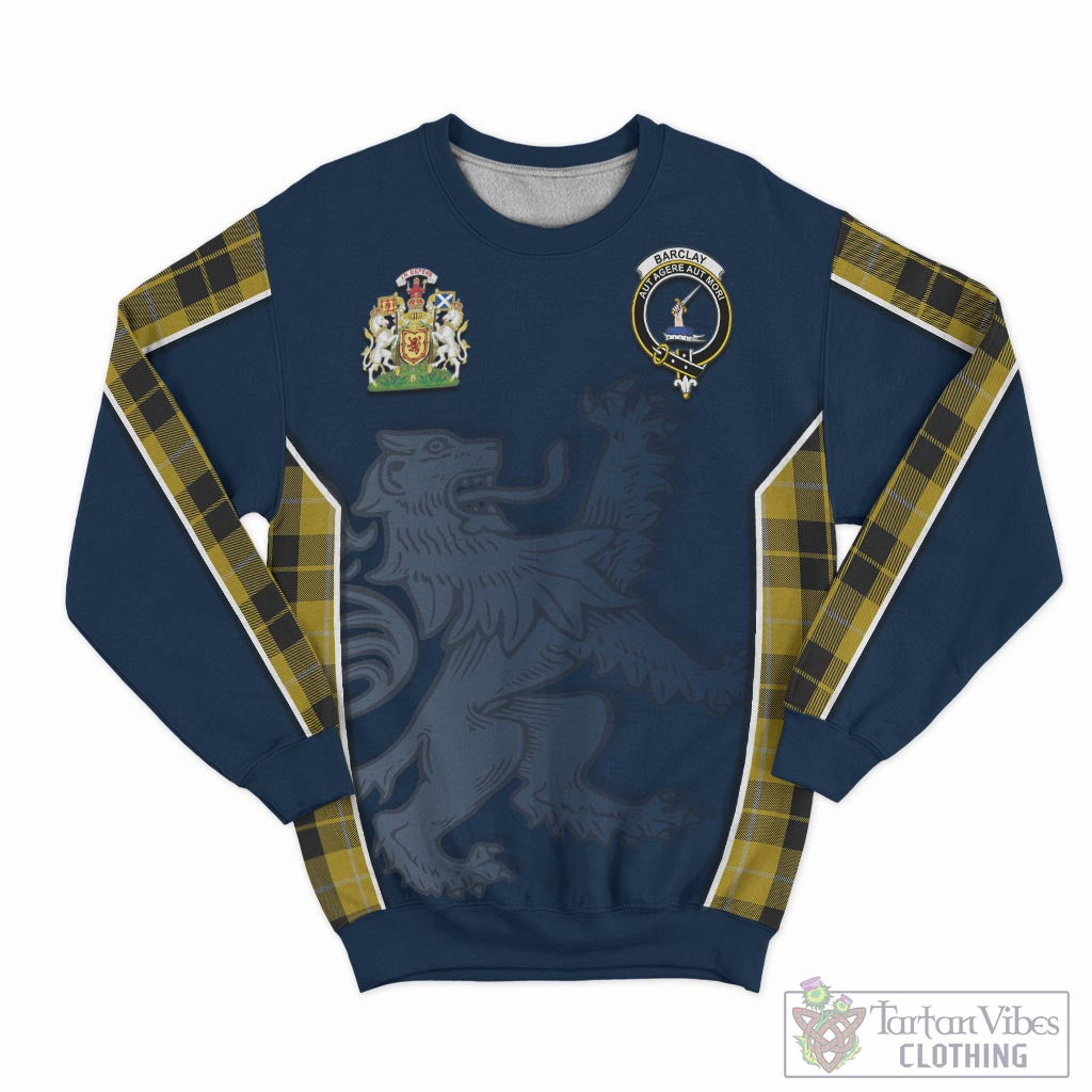 Tartan Vibes Clothing Barclay Dress Tartan Sweater with Family Crest and Lion Rampant Vibes Sport Style