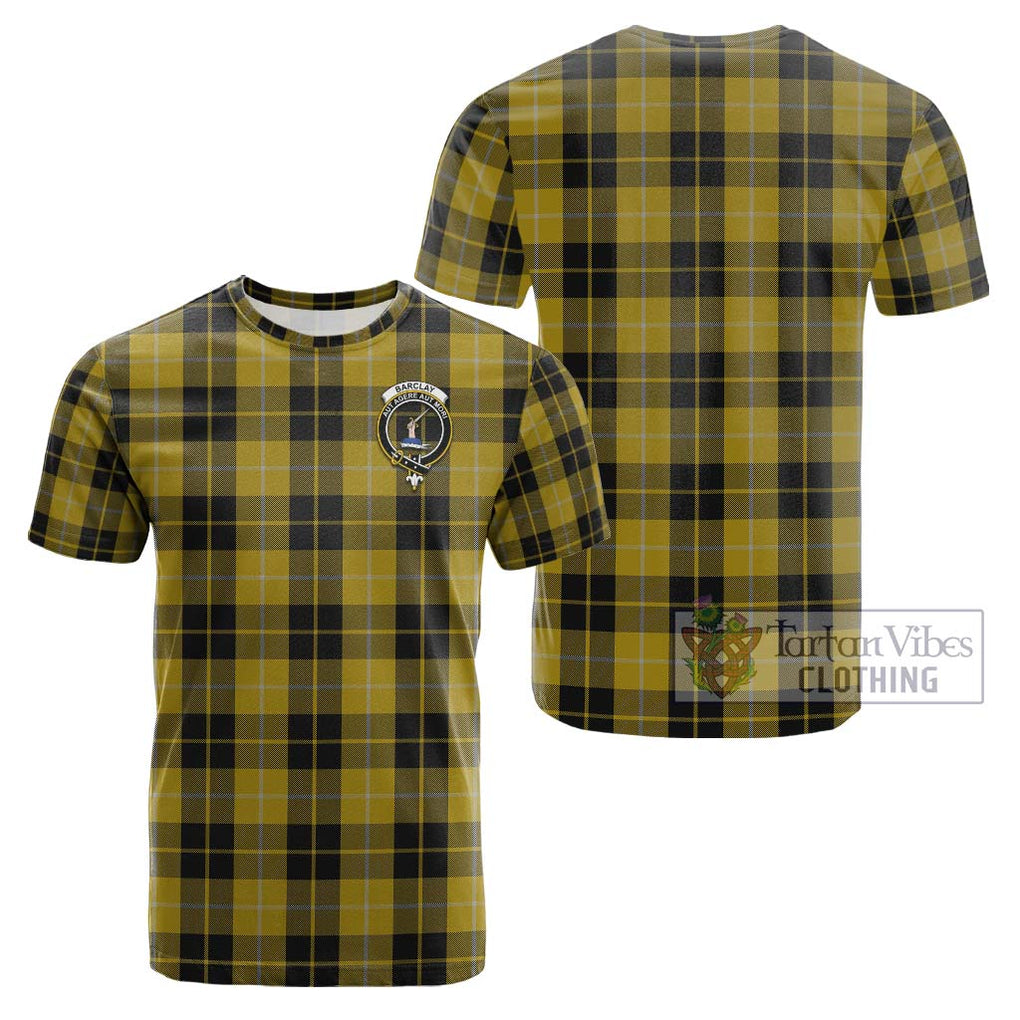 Barclay Dress Tartan Cotton T-Shirt with Family Crest Kid's Shirt - Tartanvibesclothing Shop