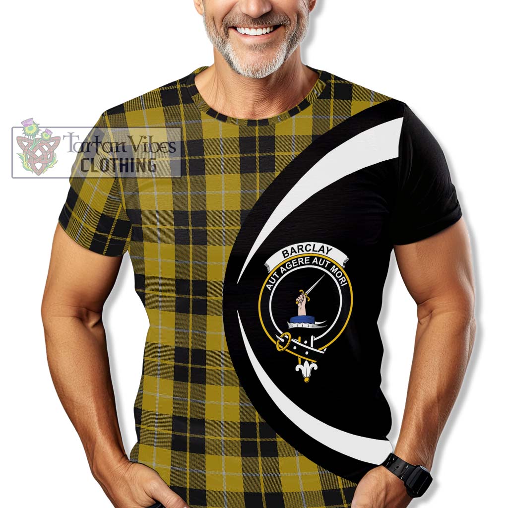 Tartan Vibes Clothing Barclay Dress Tartan T-Shirt with Family Crest Circle Style