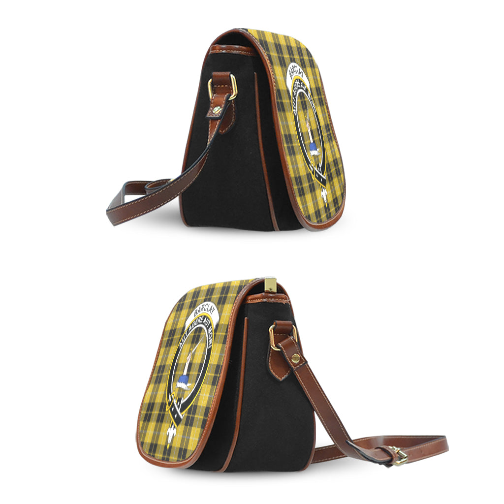 Barclay Dress Tartan Saddle Bag with Family Crest - Tartan Vibes Clothing