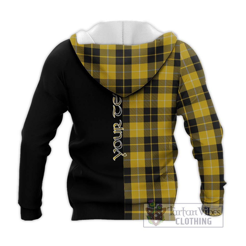 Barclay Dress Tartan Knitted Hoodie with Family Crest and Half Of Me Style - Tartanvibesclothing Shop