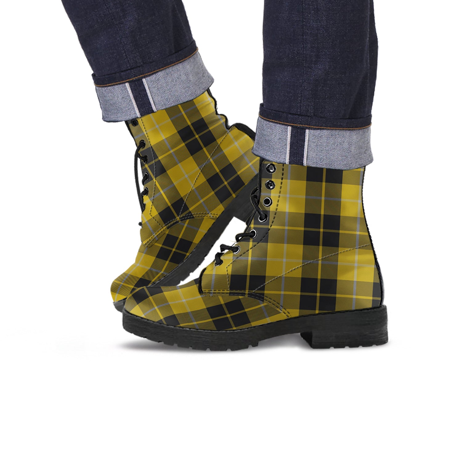 Barclay Dress Tartan Leather Boots - Tartanvibesclothing