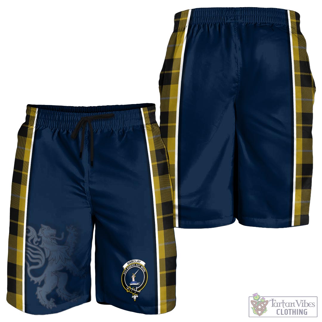 Tartan Vibes Clothing Barclay Dress Tartan Men's Shorts with Family Crest and Lion Rampant Vibes Sport Style