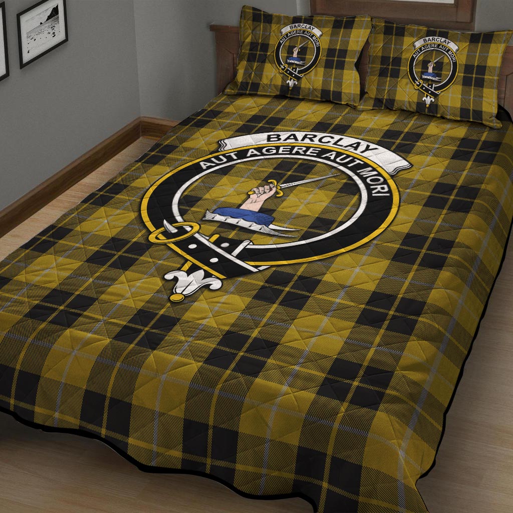 Barclay Dress Tartan Quilt Bed Set with Family Crest - Tartan Vibes Clothing