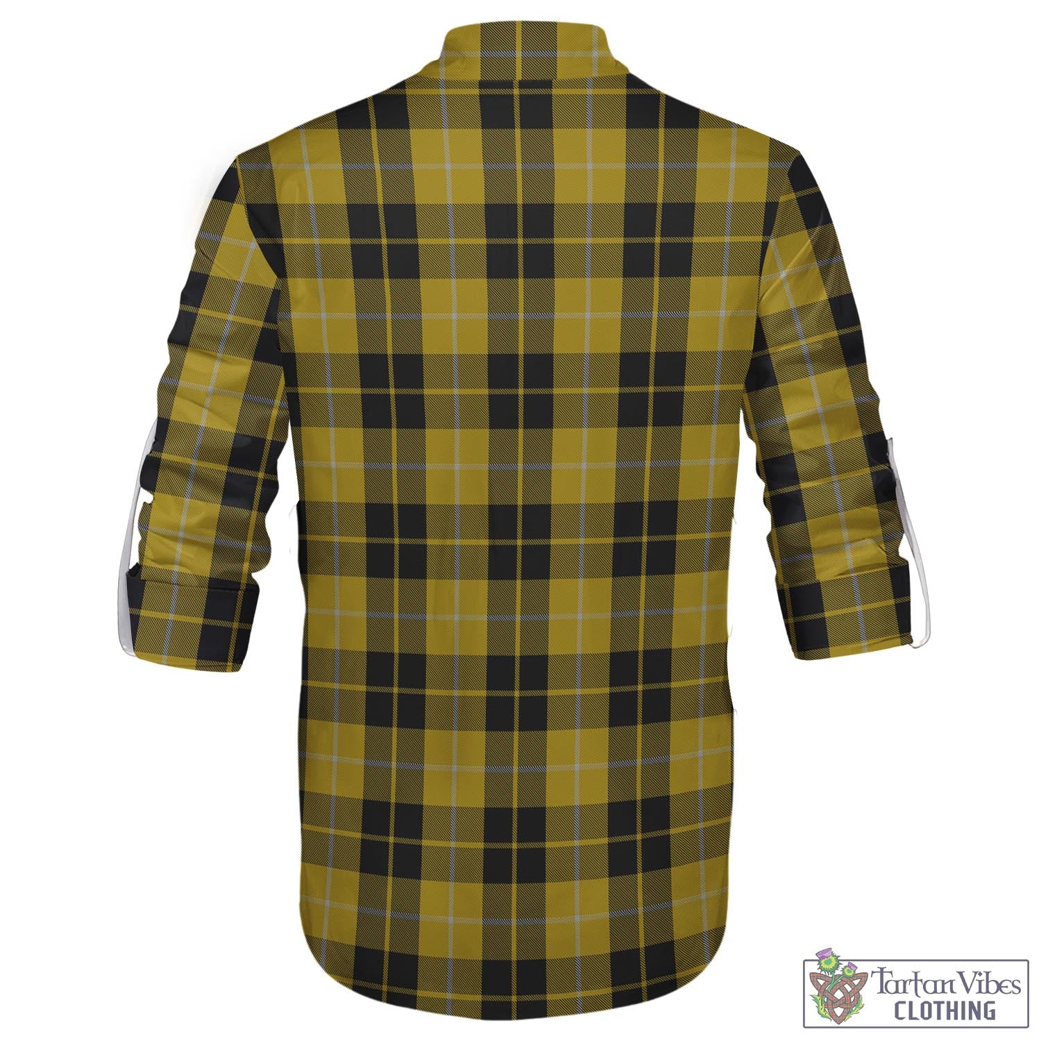 Tartan Vibes Clothing Barclay Dress Tartan Men's Scottish Traditional Jacobite Ghillie Kilt Shirt with Family Crest