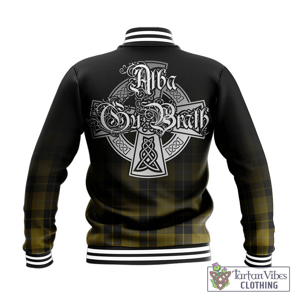 Tartan Vibes Clothing Barclay Dress Tartan Baseball Jacket Featuring Alba Gu Brath Family Crest Celtic Inspired