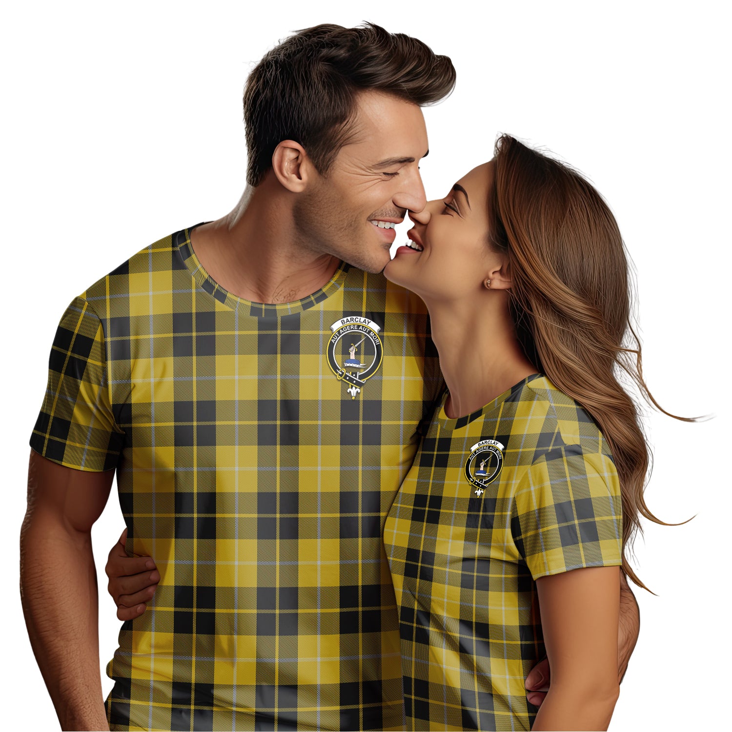 Barclay Dress Tartan T-Shirt with Family Crest - Tartanvibesclothing