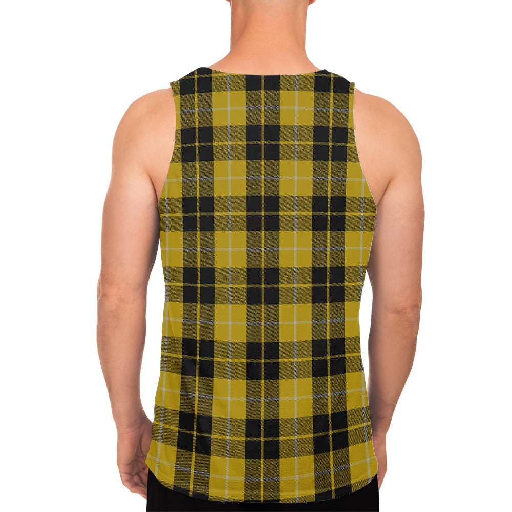 Barclay Dress Tartan Mens Tank Top with Family Crest - Tartanvibesclothing