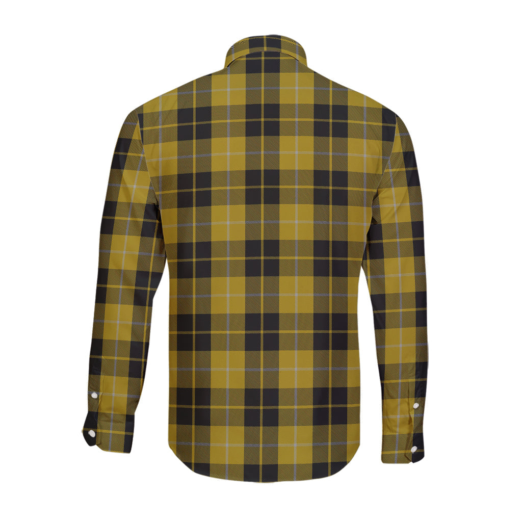 Barclay Dress Tartan Long Sleeve Button Up Shirt with Family Crest - Tartanvibesclothing