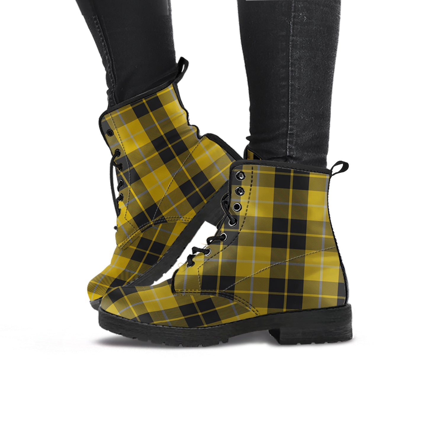 Barclay Dress Tartan Leather Boots - Tartanvibesclothing