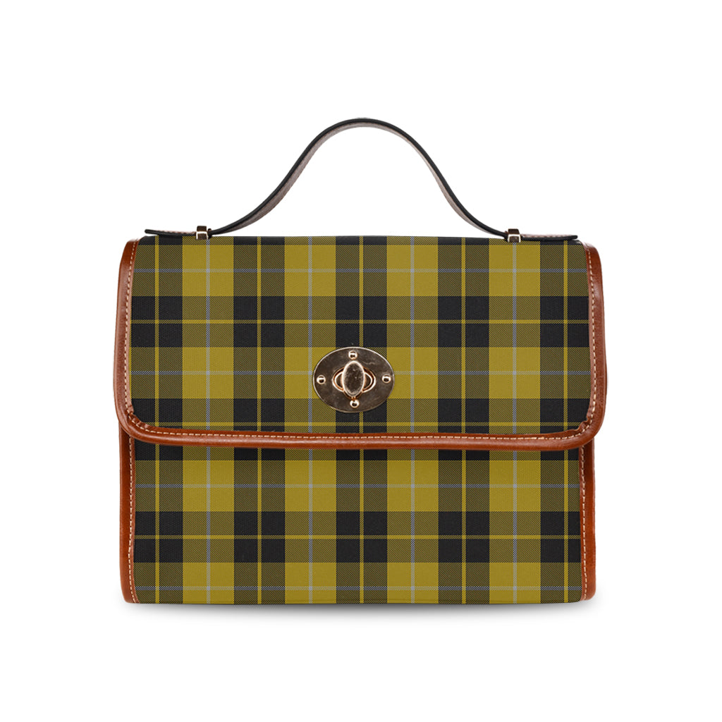 Barclay Dress Tartan Leather Strap Waterproof Canvas Bag - Tartanvibesclothing