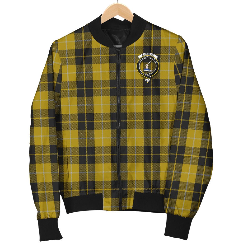 Barclay Dress Tartan Bomber Jacket with Family Crest - Tartanvibesclothing