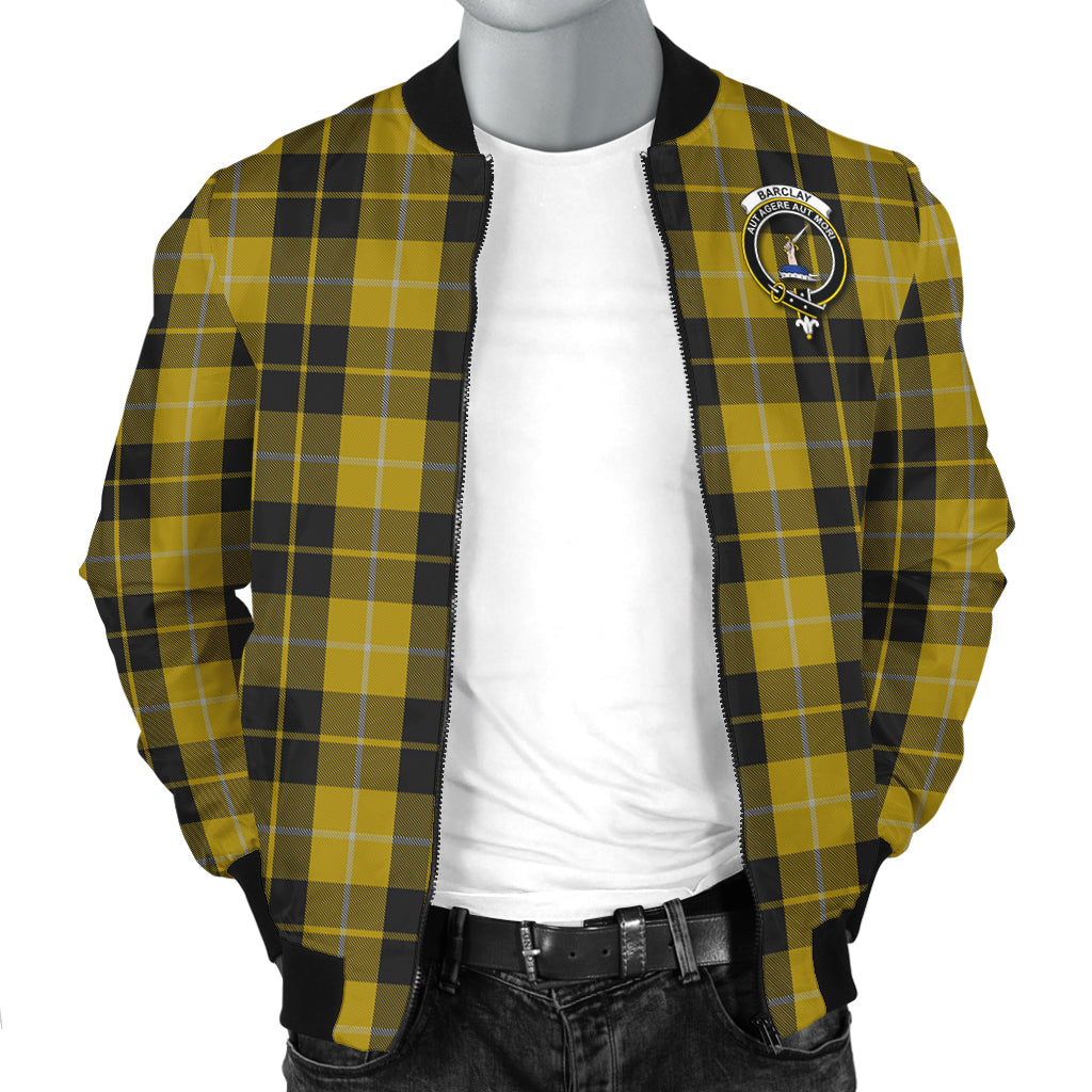 Barclay Dress Tartan Bomber Jacket with Family Crest - Tartanvibesclothing