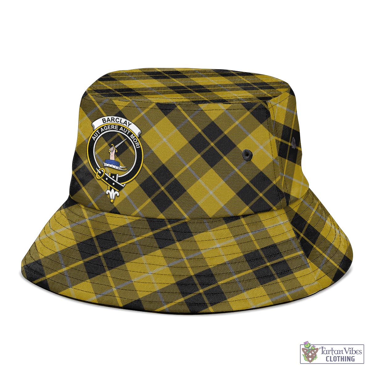 Tartan Vibes Clothing Barclay Dress Tartan Bucket Hat with Family Crest