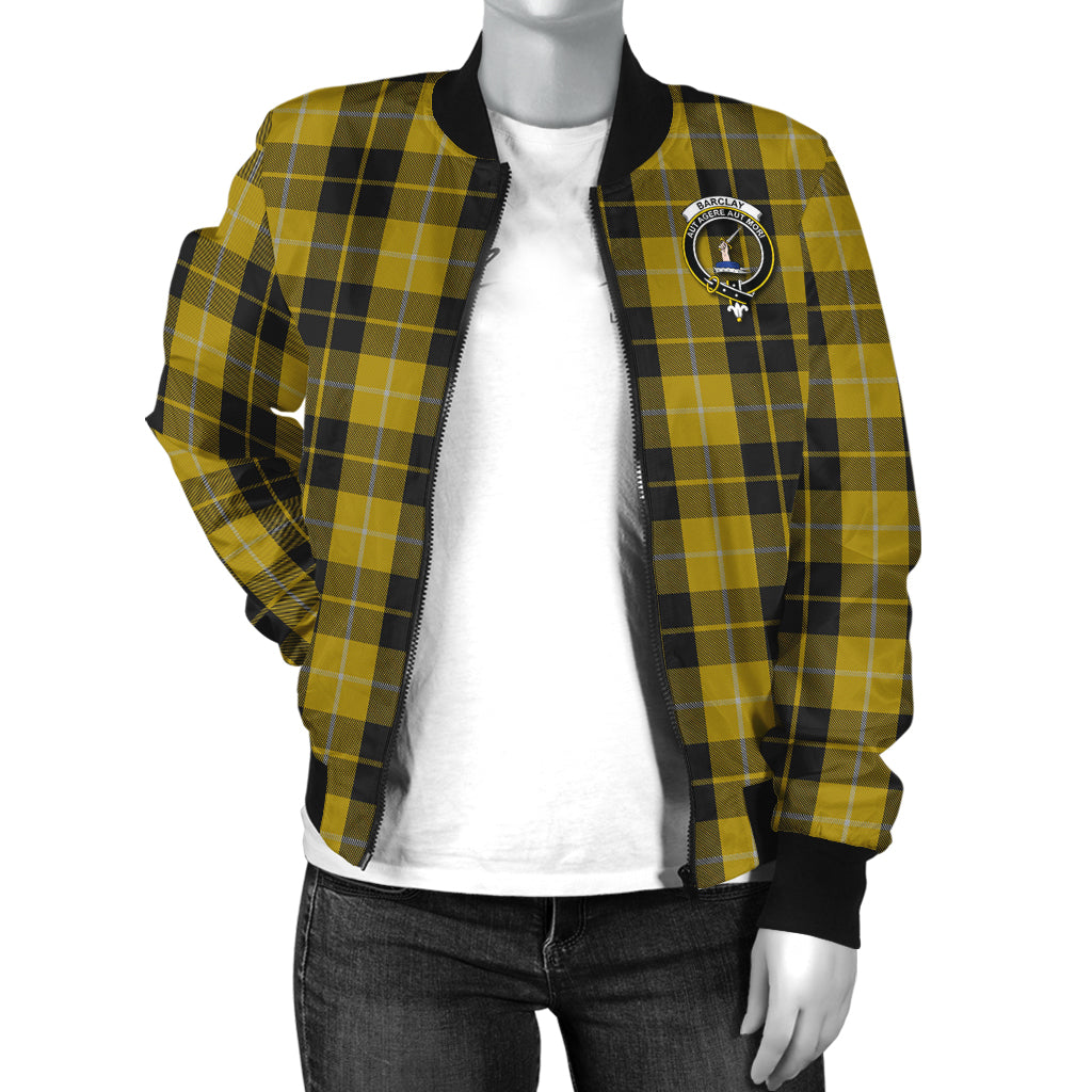 Barclay Dress Tartan Bomber Jacket with Family Crest - Tartanvibesclothing