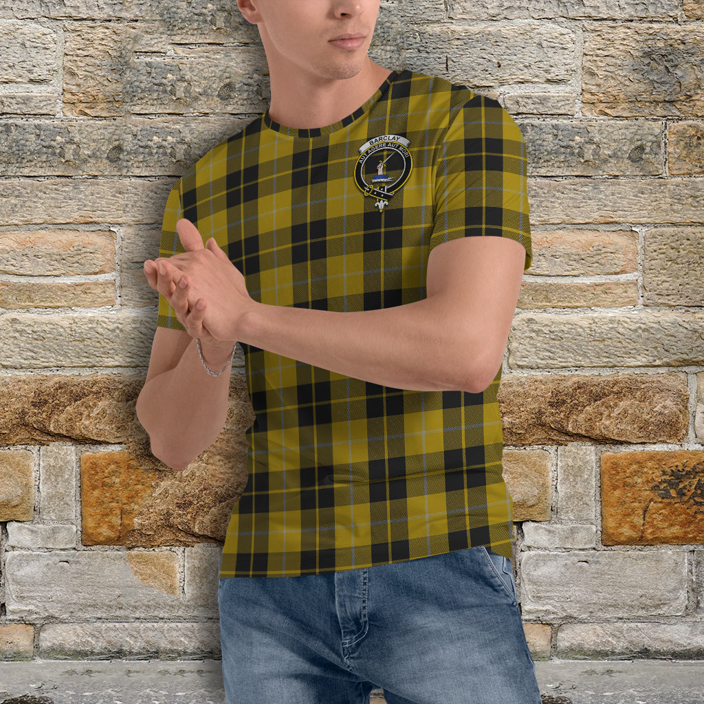 Barclay Dress Tartan T-Shirt with Family Crest - Tartanvibesclothing