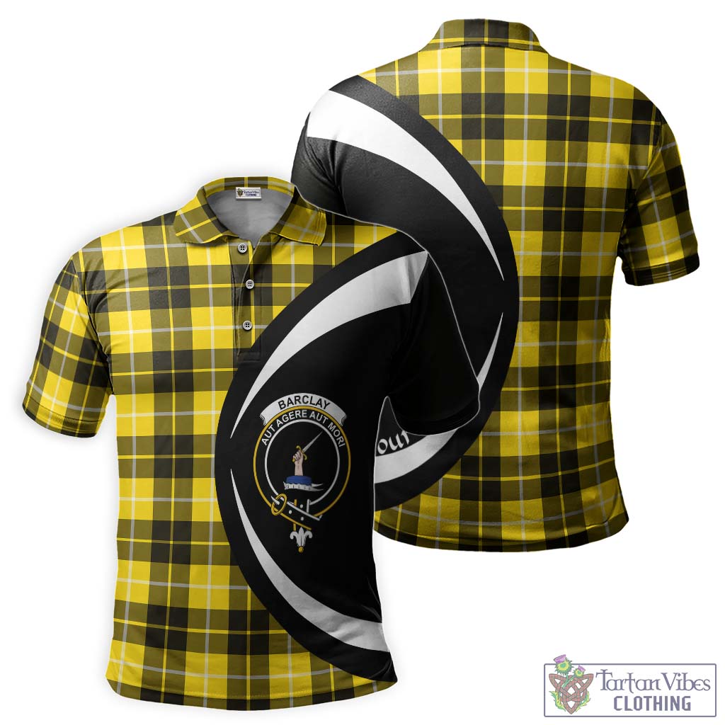 Barclay Dress Modern Tartan Men's Polo Shirt with Family Crest Circle Style Kid - Tartan Vibes Clothing