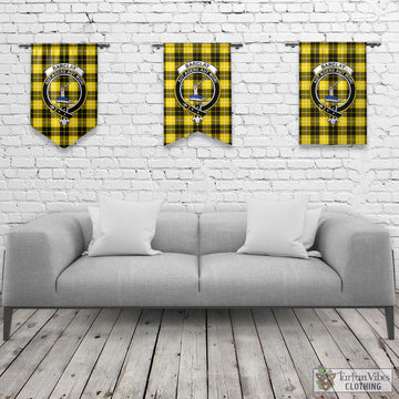 Barclay Dress Modern Tartan Gonfalon, Tartan Banner with Family Crest