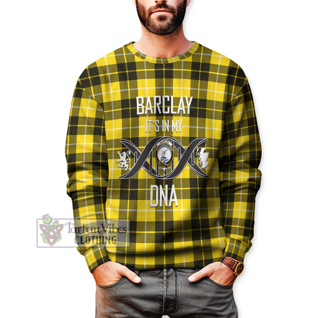 Barclay Dress Modern Tartan Sweatshirt with Family Crest DNA In Me Style Unisex - Tartanvibesclothing Shop