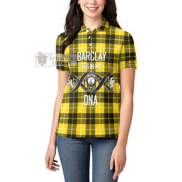 Barclay Dress Modern Tartan Women's Polo Shirt with Family Crest DNA In Me Style