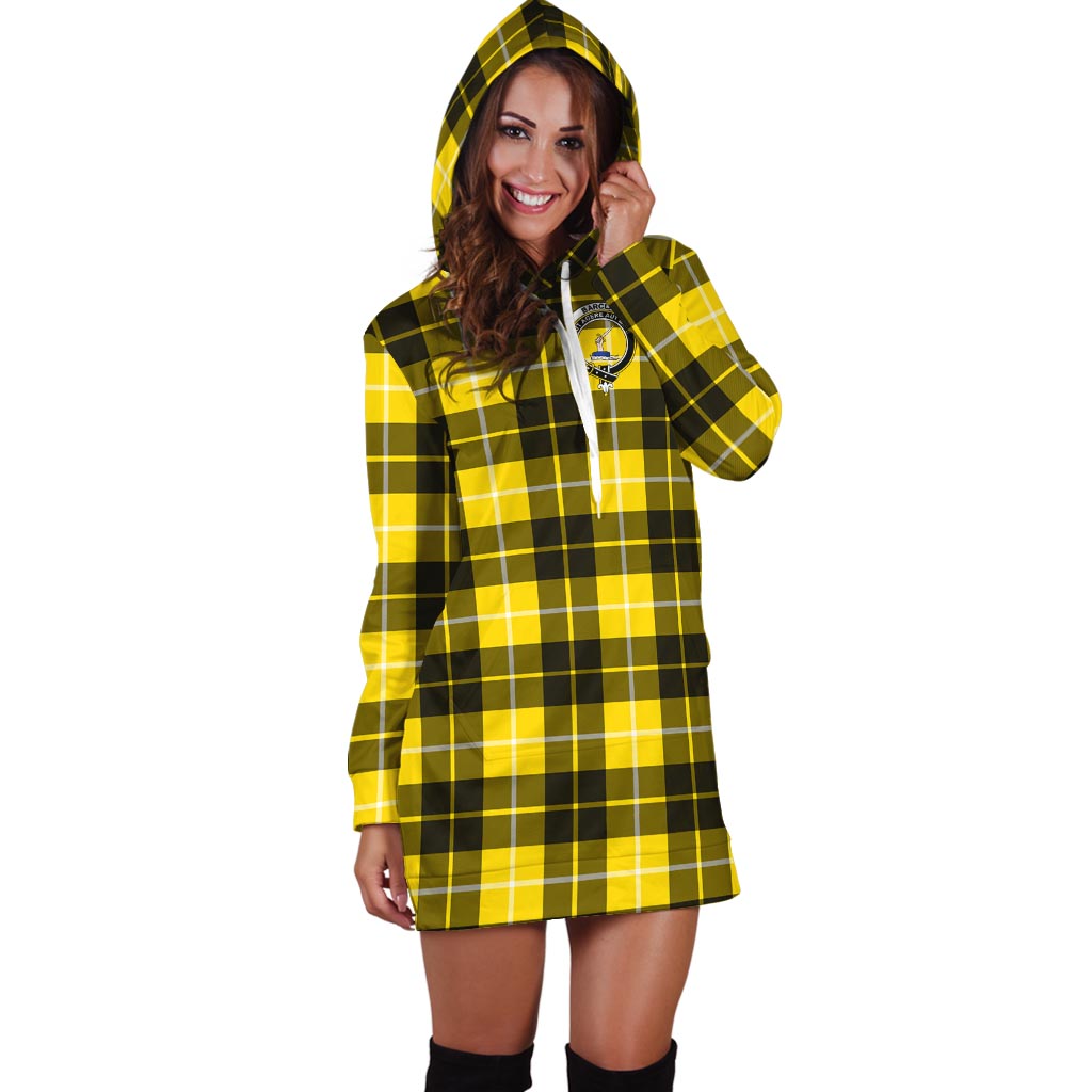 Barclay Dress Modern Tartan Hoodie Dress with Family Crest - Tartan Vibes Clothing