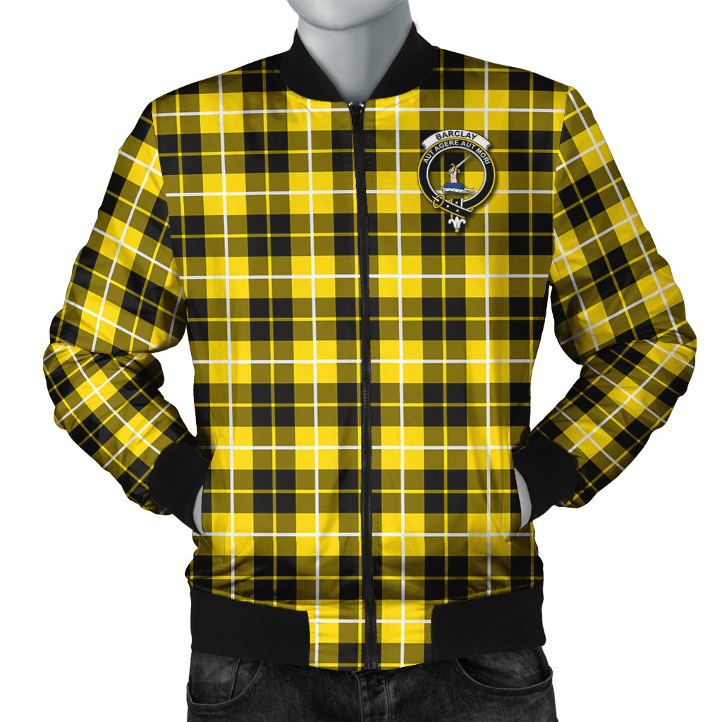 Barclay Dress Modern Tartan Bomber Jacket with Family Crest Unisex - Tartanvibesclothing