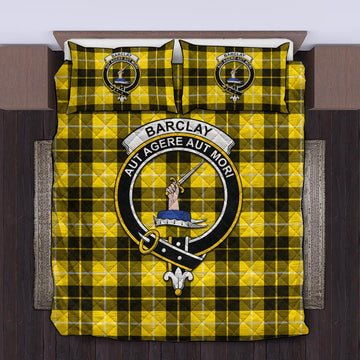 Barclay Dress Modern Tartan Quilt Bed Set with Family Crest