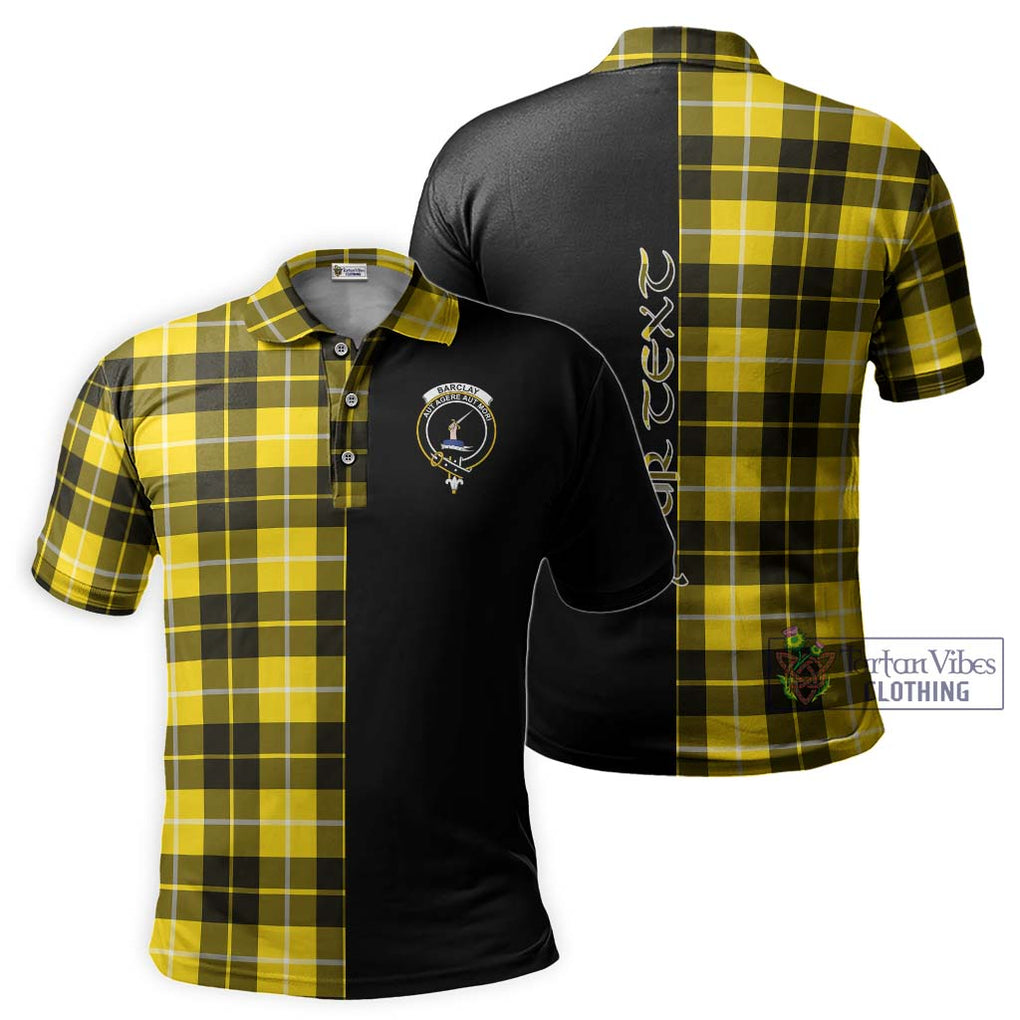 Barclay Dress Modern Tartan Polo Shirt with Family Crest and Half Of Me Style Kid - Tartanvibesclothing Shop