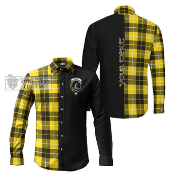 Barclay Dress Modern Tartan Long Sleeve Button Shirt with Family Crest and Half Of Me Style