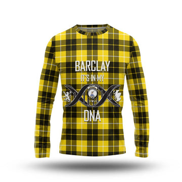 Barclay Dress Modern Tartan Long Sleeve T-Shirt with Family Crest DNA In Me Style