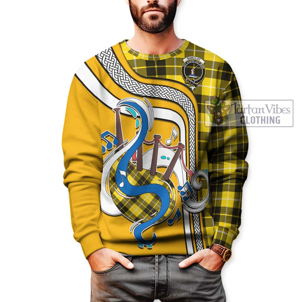 Barclay Dress Modern Tartan Sweatshirt with Epic Bagpipe Style Unisex - Tartanvibesclothing Shop