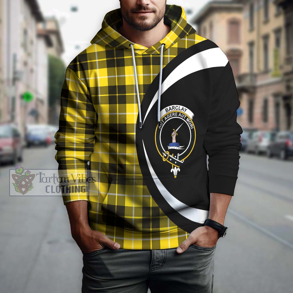 Tartan Vibes Clothing Barclay Dress Modern Tartan Hoodie with Family Crest Circle Style