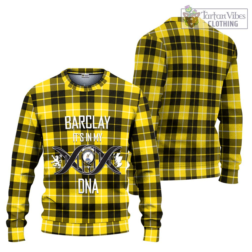 Barclay Dress Modern Tartan Knitted Sweater with Family Crest DNA In Me Style Unisex - Tartanvibesclothing Shop