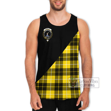 Barclay Dress Modern Tartan Men's Tank Top with Family Crest and Military Logo Style