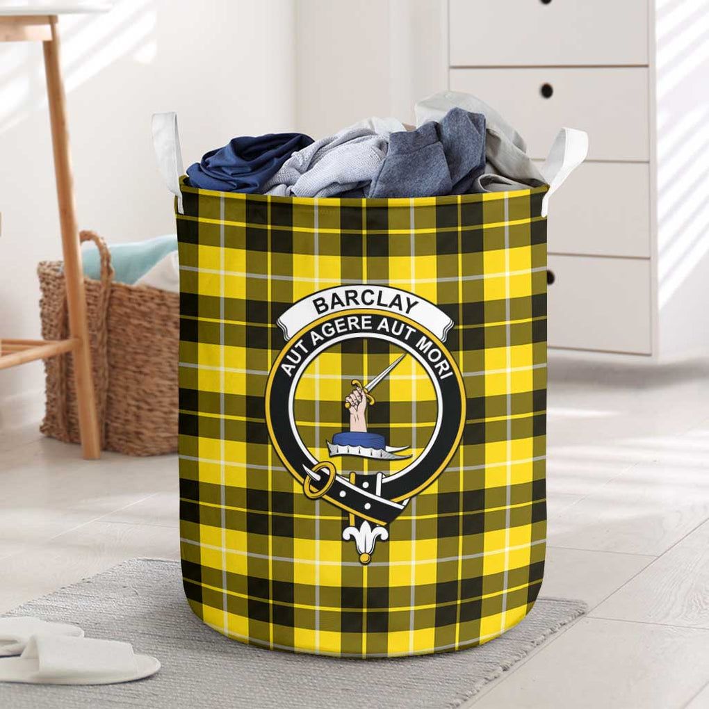 Barclay Dress Modern Tartan Laundry Basket with Family Crest One Size - Tartanvibesclothing Shop