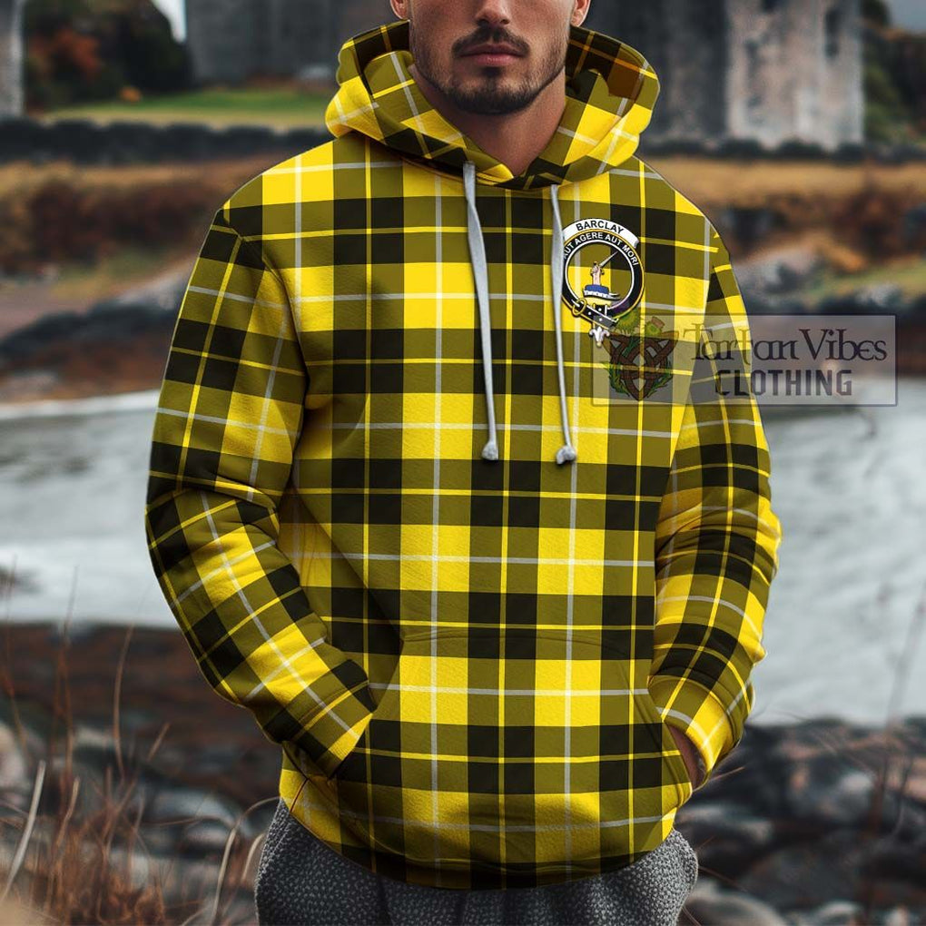 Barclay Dress Modern Tartan Cotton Hoodie with Family Crest Pullover Hoodie XS - Tartan Vibes Clothing