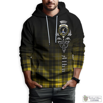 Barclay Dress Modern Tartan Hoodie Featuring Alba Gu Brath Family Crest Celtic Inspired