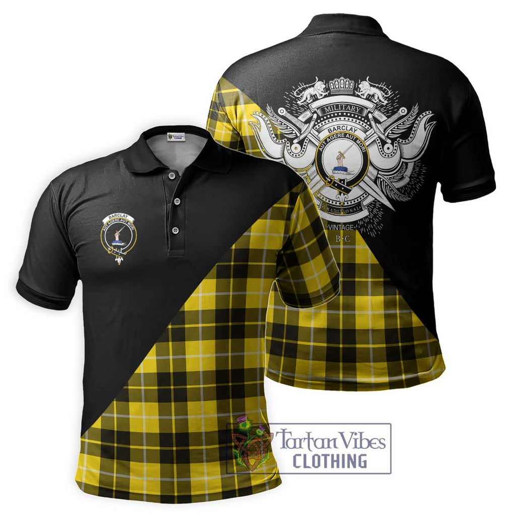 Barclay Dress Modern Tartan Polo Shirt with Family Crest and Military Logo Style Kid - Tartanvibesclothing Shop