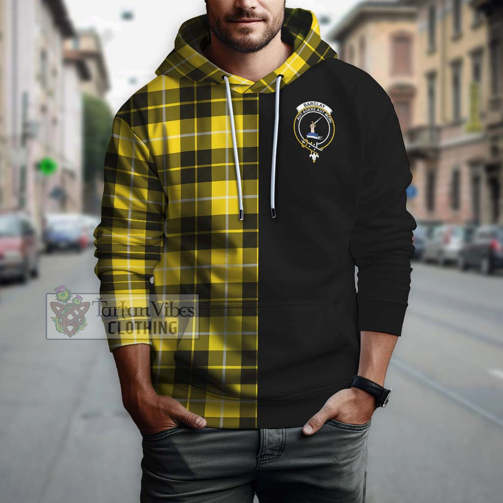 Barclay Dress Modern Tartan Hoodie with Family Crest and Half Of Me Style Zip Hoodie - Tartanvibesclothing Shop