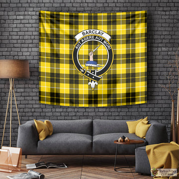 Barclay Dress Modern Tartan Tapestry Wall Hanging and Home Decor for Room with Family Crest