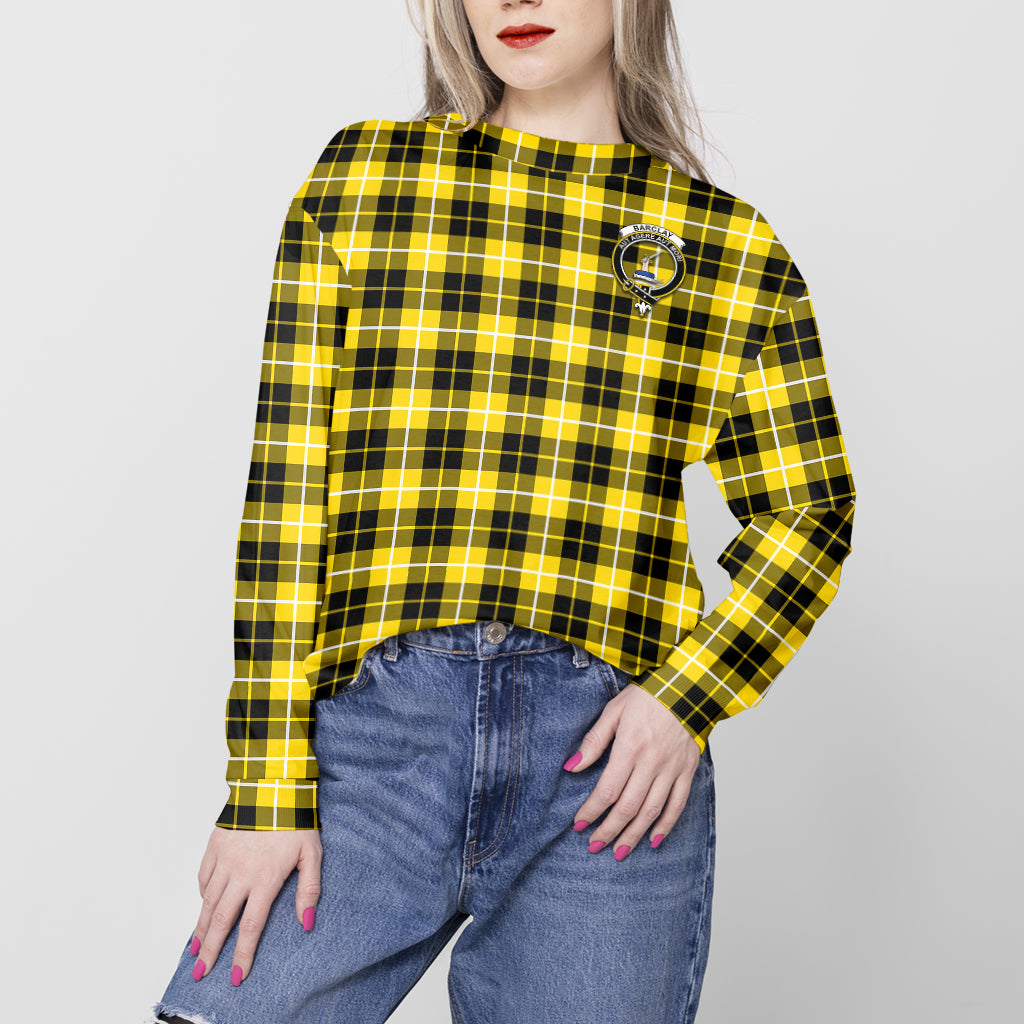 Barclay Dress Modern Tartan Sweatshirt with Family Crest - Tartan Vibes Clothing