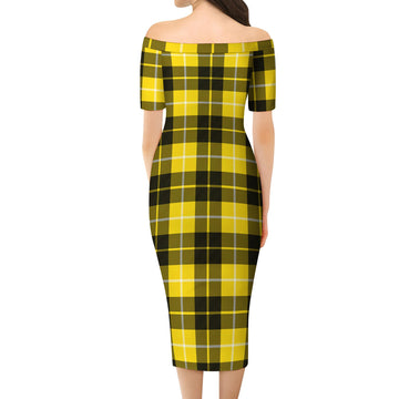 Barclay Dress Modern Tartan Off Shoulder Lady Dress