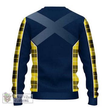 Barclay Dress Modern Tartan Ugly Sweater with Family Crest and Lion Rampant Vibes Sport Style