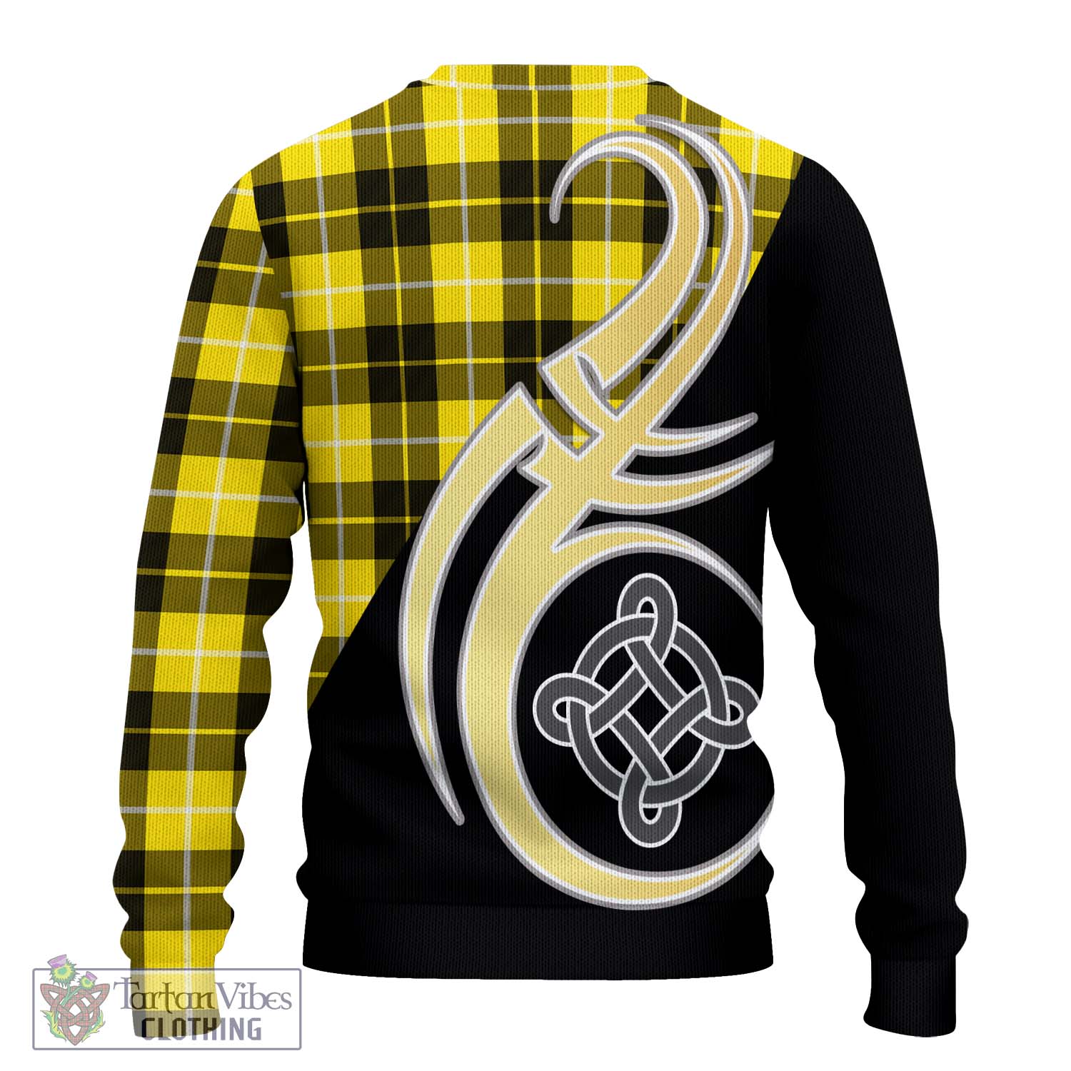 Barclay Dress Modern Tartan Knitted Sweater with Family Crest and Celtic Symbol Style - Tartan Vibes Clothing