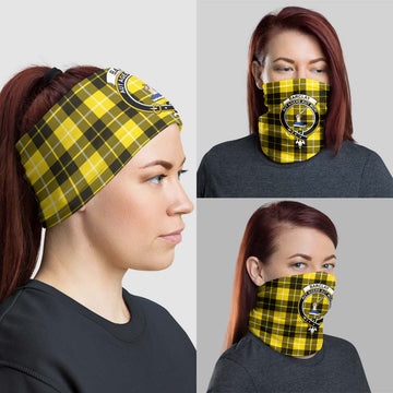 Barclay Dress Modern Tartan Neck Gaiters, Tartan Bandanas, Tartan Head Band with Family Crest