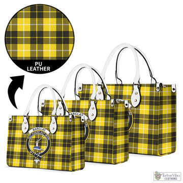 Barclay Dress Modern Tartan Luxury Leather Handbags with Family Crest