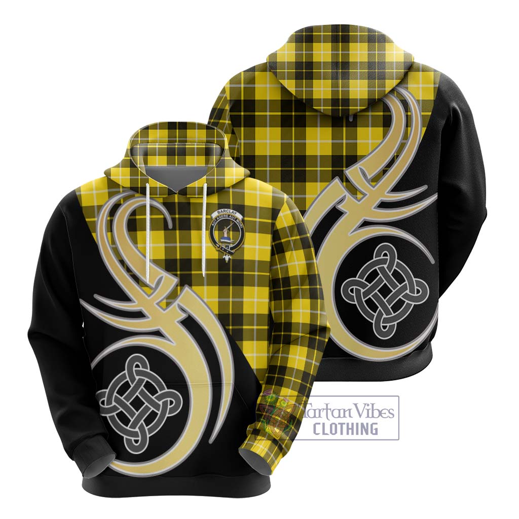 Barclay Dress Modern Tartan Hoodie with Family Crest and Celtic Symbol Style - Tartan Vibes Clothing