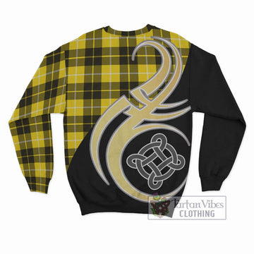 Barclay Dress Modern Tartan Sweatshirt with Family Crest and Celtic Symbol Style