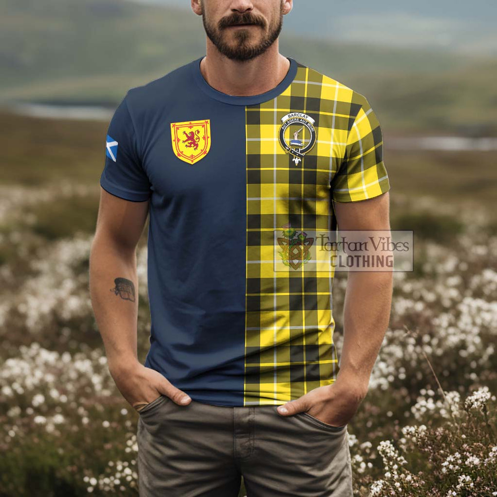 Tartan Vibes Clothing Barclay Dress Modern Tartan T-Shirt Alba with Scottish Lion Royal Arm Half Style